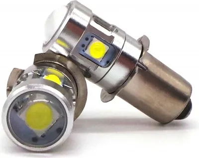Obrázok produktu pre PX13.5, P13, P13.5s LED žiarovky10-30V pre baterky 2 ks biela