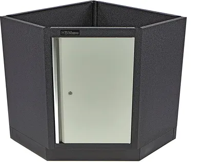 Produktbild von HBM Eckunterschrank mit Tür für Werkstattausrüstung