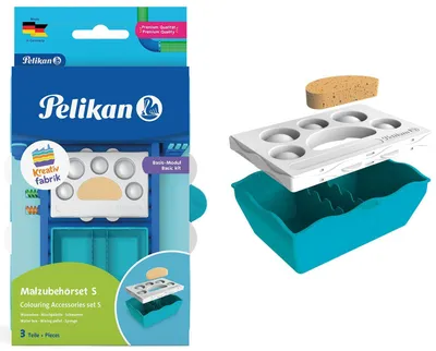 Image de Pelikan 816960 Pelikan Kreativfabrik petit set d'accessoires de peinture, 3 pièces