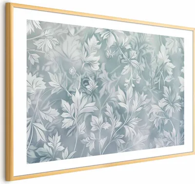 Produktbild von Posterpapier Poster - Worn Floral Patterns in Muted Turquoises 90x60 cm Muster f-H-10014-ao-a