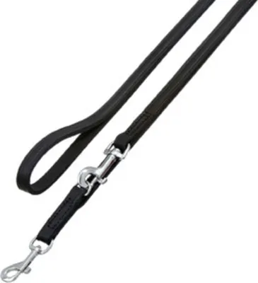 Obrázok produktu pre Vodítko Flamingo Rondo, šité, čierne, rozmery: 200 cm / 22 mm