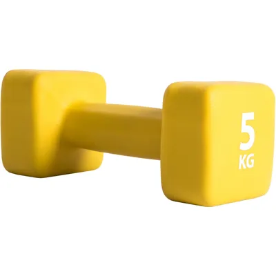 Produktbild von Pure2Improve Kurzhantel 5 kg Neopren Gelb