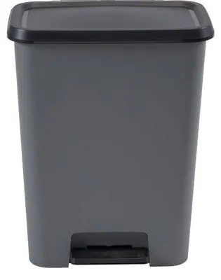 Obrázek produktu pro Šlapací třídicí koš Duo – CURVER – COMPATTA – 23 l + 23 l – antracitově šedý – polypropylen