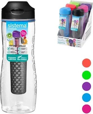 Produktbild von Wasserflasche mit einem Infuser aus Tritan, 0,80 l