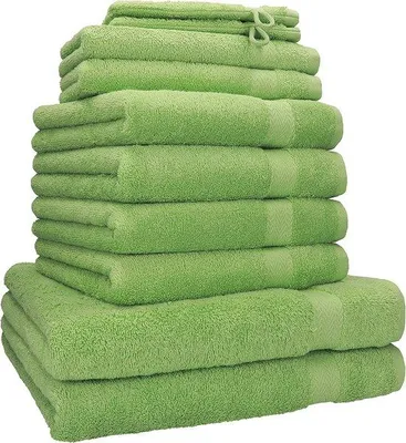 Produktbild von Famanu Handtuchset 100% Baumwolle - Fluffy, saugfähig, langlebig