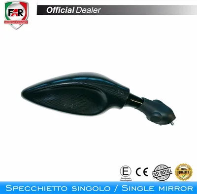 Immagine prodotto di Specchietto carena omologato FAR sinistro 7176 nero per Yamaha r7