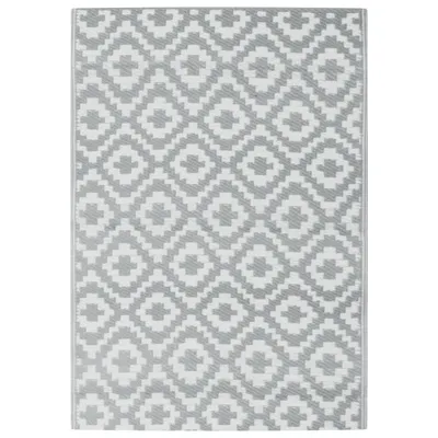 Zdjęcie produktu dla vidaXL Dywanik zewnętrzny ARAKIL szary 140x200 cm PP