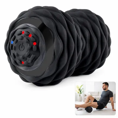 Produktbild von Massageball elektrisch, Vibrations Faszienball mit Akku, Triggerpunkt Massagegerät für Nacken Rücken Muskeln, USB Ladegerät für Sport Fitness