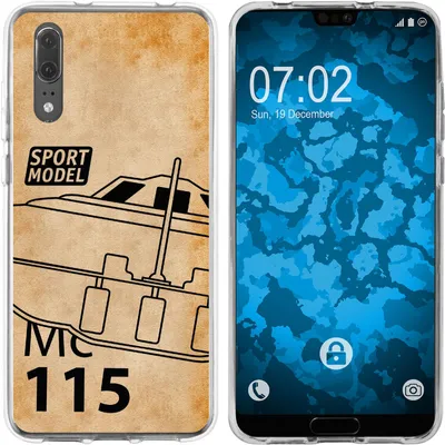 Produktbild von PhoneNatic Case kompatibel mit Huawei P20 Silikon-Hülle Space U.F.O. M1