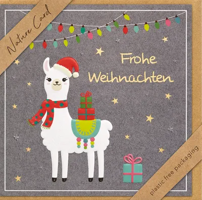 Produktbild von bsb 22-6930 Weihnachtskarte Handmade - Natur Card, inkl. Umschlag