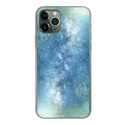 Produktbild von MuchoWow® Handyhülle Schutzhülle Hülle für iPhone 11 Pro Sterne - Himmel - Blau - Jungen - Mädchen - Kinder Silikon Softcase Handy Hülle - Handy