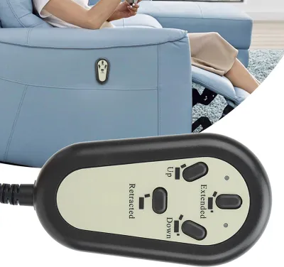 Obrázek produktu pro Elektrické polohovací křeslo - pohovka se 4 tlačítky - dálkové ovládání pro duální motorizované polohovací křeslo (rovná hlava)