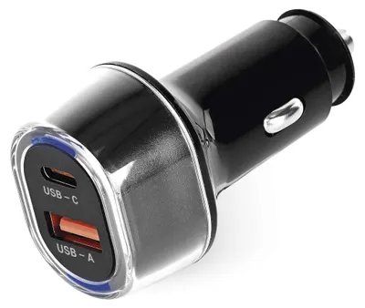 USB adaptér do auta PD/QC 48 W