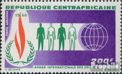 Produktbild von Briefmarken Zentralafrikanische Republik 1968 Mi 156 (kompl.Ausg.) postfrisch Jahr der Menschenrechte