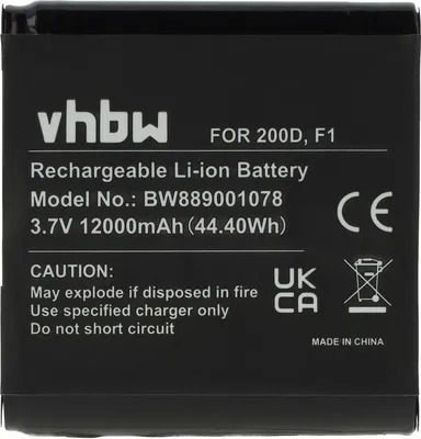 Produktbild von vhbw Akku kompatibel mit Pure Jongo S3, S3X, S340b digital Radio (12000 mAh, 3,7 V, Li-Ion)