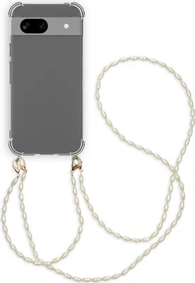 Produktbild von imoshion Handykette mit Perlen + Handgelenkschlaufe Google Pixel 8a - Transparent