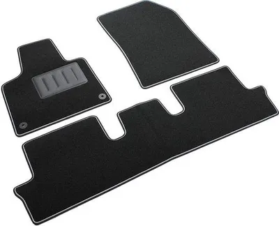 Productafbeelding van Antislipmatten met hoge randen - Zwart, antislip en waterafstotend