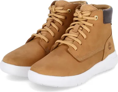 Produktbild von Timberland Jungen Schnürboots/ Stiefeletten SENECA BAY Hellbraun Leder-Textil-Mix  Größe: 35