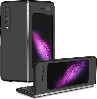 Immagine prodotto di Custodia Samsung Galaxy Fold, Custodia rigida sottile in PC resistente ai graffi per Samsung Galaxy Fold 2019 Nero