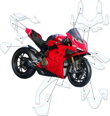 Produktbild von Lackschutzfolie Steinschlagschutz passend für Ducati Panigale V4R