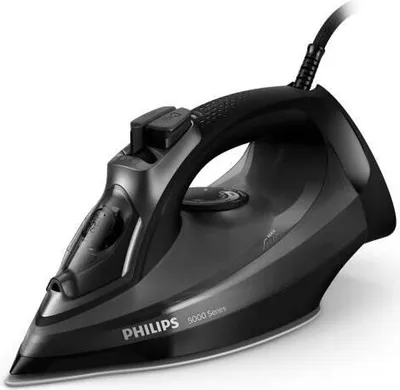 Obrázek produktu pro Napařovací žehlička PHILIPS DST5040/80, 2600 W, 45 g/min páry, žehlicí plocha SteamGlide Plus, systém Calc Clean, černá