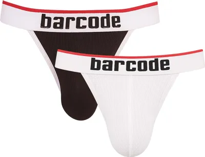 Produktbild von Barcode Berlin - Herren Unterwäsche - Cosme Jockstrap Vorteilspack 1x Black + 1x White - Größe XL