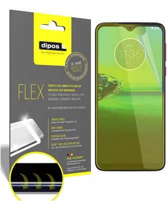 Produktbild von 3x Schutzfolie für Motorola Moto G8 Play Folie, 100% Displayabdeckung, dipos Flex