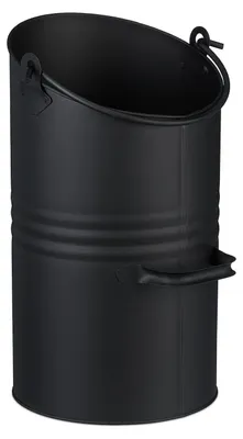 Produktbild von Kohleneimer 12L - Schwarzer Kamineimer aus Eisen