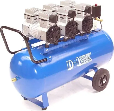 Produktbild von Druckluft Kompressor Silent V6 270/8/90W leise Luftkompressor Kolbenkompressor