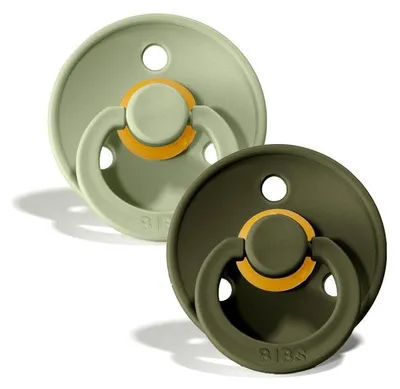 Productafbeelding van Bibs Fopspeen 0-6 Maanden Sage/hunter Green (2 stuks)