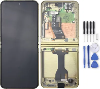Produktbild von Samsung LCD Display mit Rahmen für Galaxy Z Flip6 GH82-35014B Ersatzteil Yellow