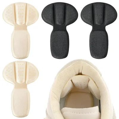 Produktbild von 4 Stück Selbstklebende Fersenkissen,Schuhe Ferse Reparatur für zu große Schuhe und Stiefel Schuhfüller Heel Protector Pads für Sneaker Lederschuhe