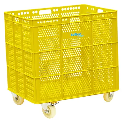Image de PanierPolyuréthaneAvec Roues Inox Amarillo - 1