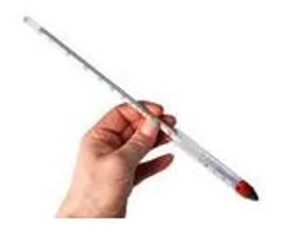 Produktbild von "Al-Ambik®" Alkoholmeter mit Thermometer | 0-100Vol% Aräometer