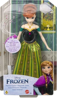 Produktbild von Mattel Disney Frozen "Die Eiskönigin" Anna-Musikpuppe HMG38