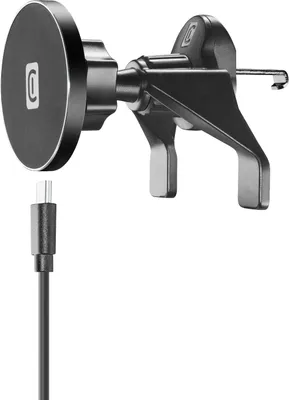 Produktbild von Cellularline Touch Air Mag - iPhone 12 and later Magnetische Auto-Smartphonehalterung für das kabellose Aufladen mit dem MagSafe-System, Handy/Smartphone, Aktive Halterung, Auto, Schwarz