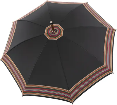 Immagine prodotto di doppler Manufaktur ombrello a bastone ombrello Kastanie Trachtenstreif Black nero
