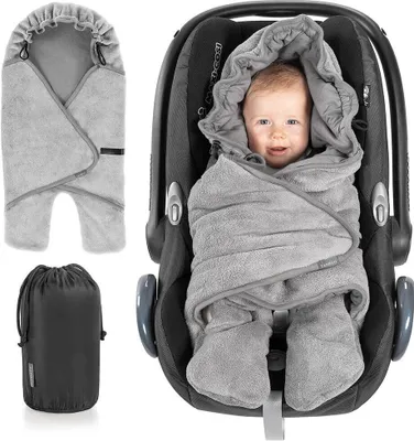 Produktbild von Zamboo Einschlagdecke für Babyschale - leicht gefüttert