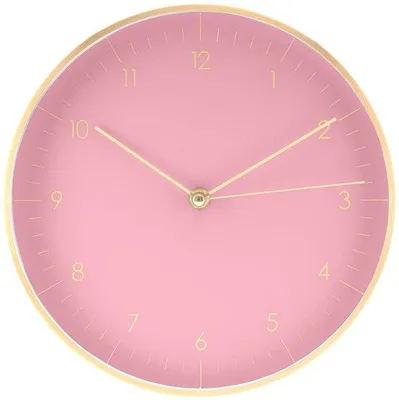 Immagine prodotto di Moderno orologio da parete in oro rosa con movimento al quarzo