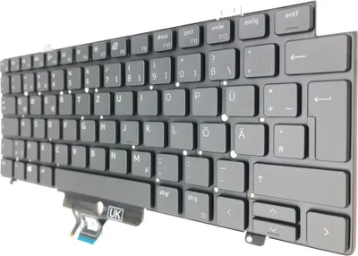 Productafbeelding van DUITS - Zwart toetsenbord met verlichting, compatibel met Dell Latitude 15 7520-D10R3