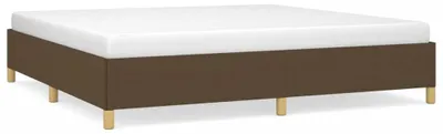 Produktbild von vidaXL Bettgestell ohne Matratze Dunkelbraun 200x200 cm Stoff