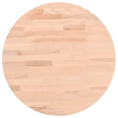 Immagine prodotto di Piano per Tavolo Ø40x4 cm Rotondo in Legno Massello di Faggio