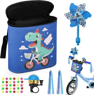 Obrázok produktu pre Detské bicykel s zvončekom, veterníkom a stužkami