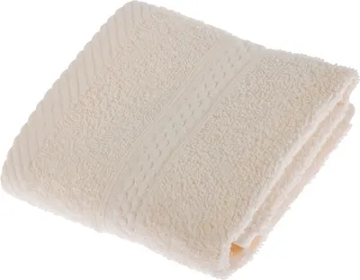 Produktbild von HOMESCAPES Frottee Seiftuch 100% Baumwolle Waschlappen 30x30cm Gästehandtuch - creme