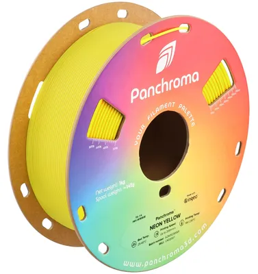 Produktbild von Polymaker Panchroma Neon PLA Filament, 1,75mm, 1kg - Farbton: Neon Yellow