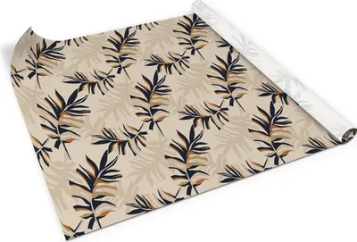 Produktbild von Vinatge blätter– Möbelfolie selbstklebend – PVC Klebefolie für Möbel – Küche – Schränke – Möbelrenovierungsfolie – Möbeldekorfolie – 100x50 cm