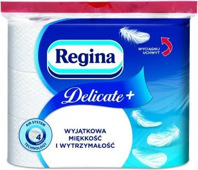 Image de Regina Delicatis - Papier hygiénique 4 couches, 9 rouleaux - Douceur et confort