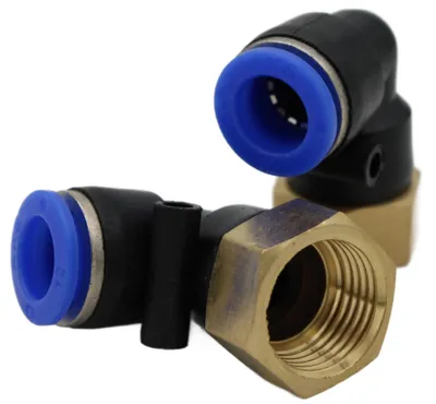 Pneumatik-Winkelstecker G 1/2" auf 12 mm, 2 Stück