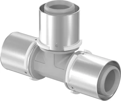 Produktbild von Uponor 1032887, Endzufuhr-T-Stück, Edelstahl, 1 Stück(e)