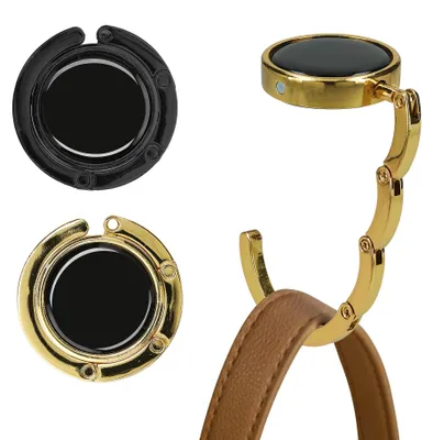 Produktbild von kwmobile Taschenhalter für Tisch - 2x Handtaschenhalter für Tisch - Taschenhaken faltbar - Taschen Aufhänger - Taschen Halter Haken - Tischhaken Set